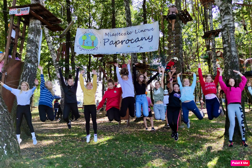 Pionierki w Parku Linowym Paprocany