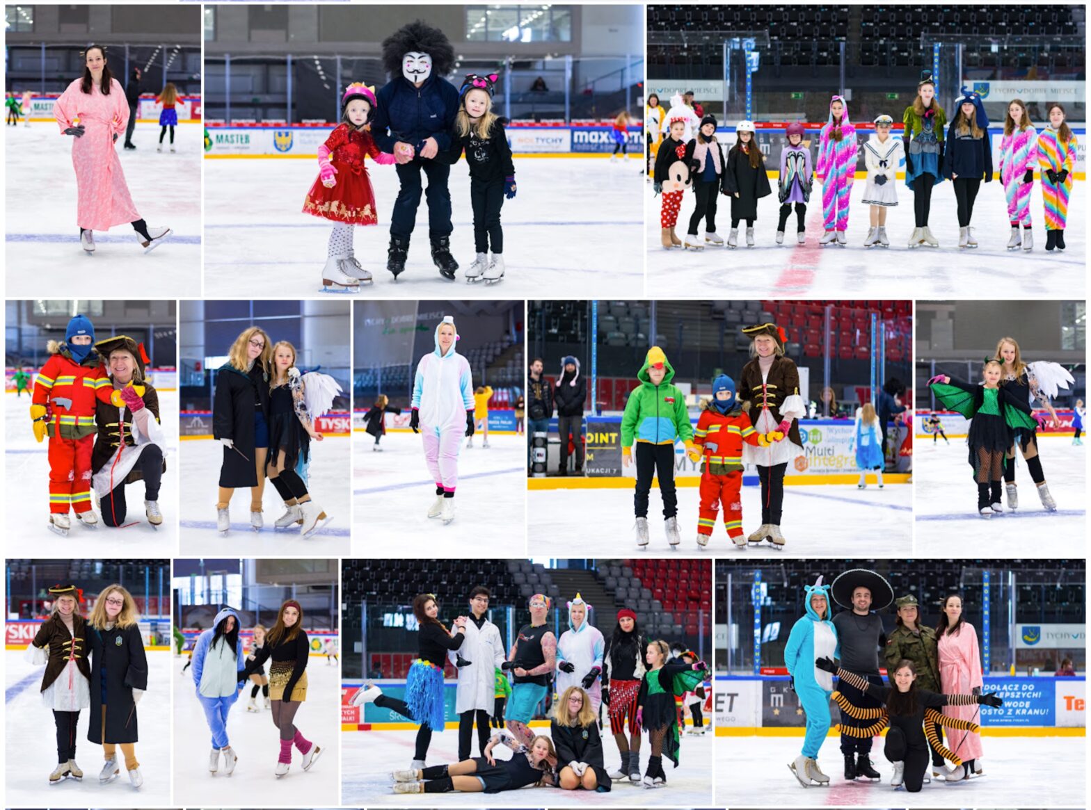 bal przebierańców na lodzie